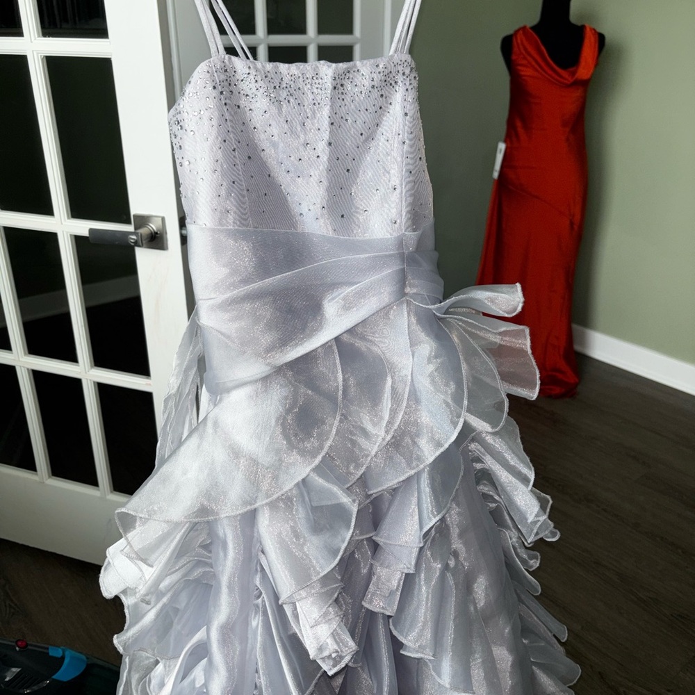 Elegant Silver Kids Dress